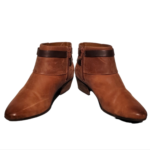 Clarks Brown Zip-Up Ankle Booties Boots Women's Size 7.5M - Picture 3 of 9